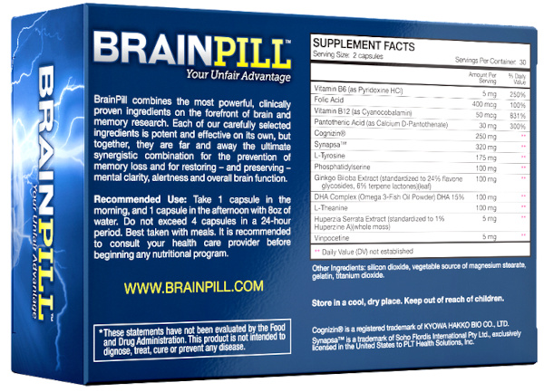 natural ingredients and scientific research - BrainPill's formulation